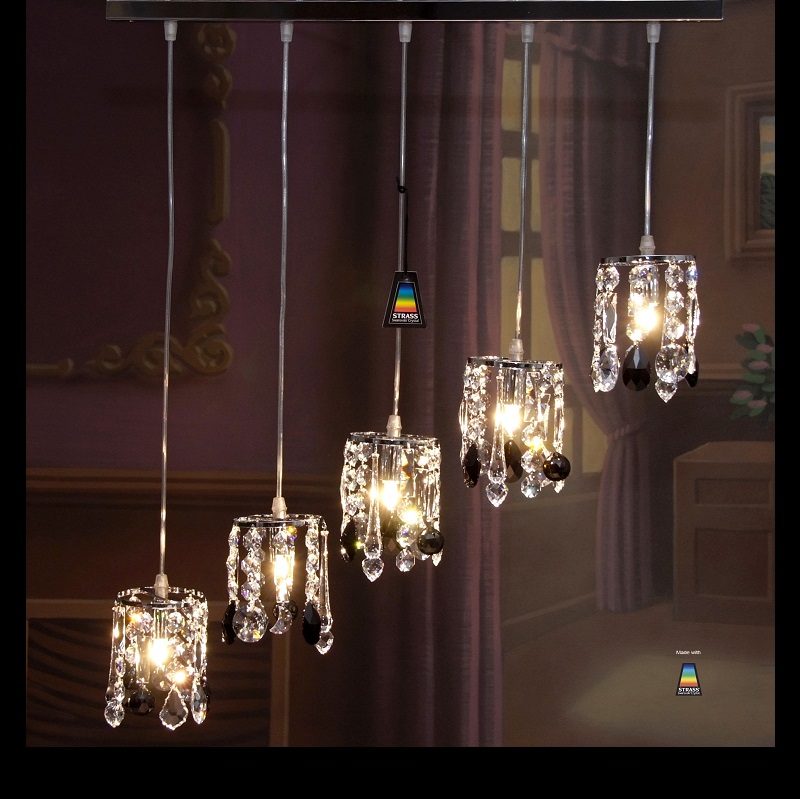 Lineal aros cristal/negro