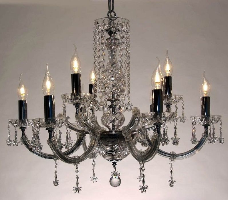 Luis XV 6+3 racimo cristal