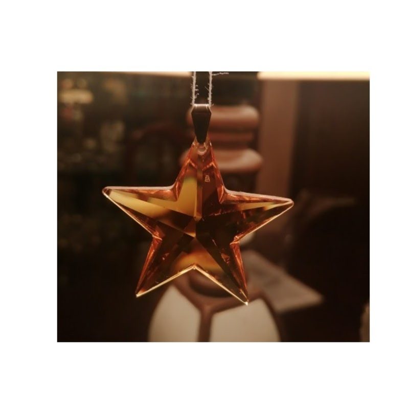 Estrella Swarovski ámbar