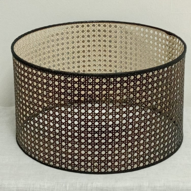 Pantalla Cilindro Rattan Colores